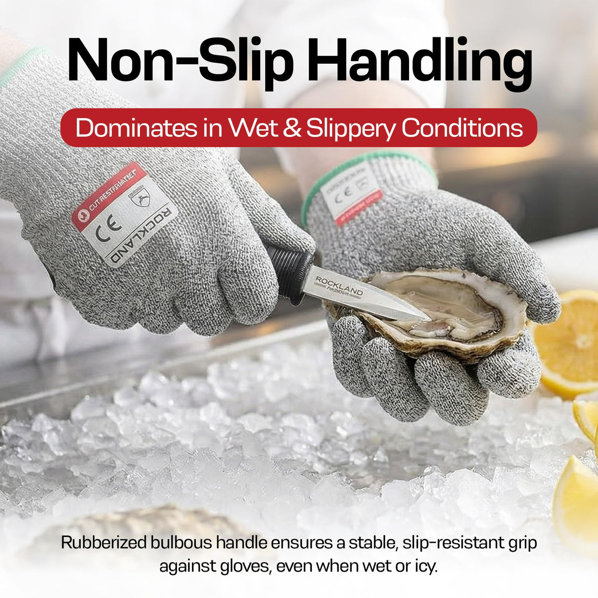 Rockland Guard in action opening oysters and shellfish.