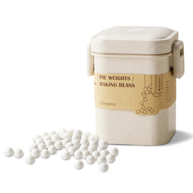 ROCKSHEAT ceramic pie weights 1000g pack for stable blind baking and smooth crusts