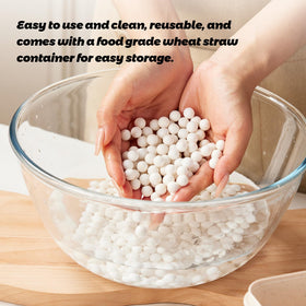 ROCKSHEAT heat-resistant, kiln-fired beads withstand high temperatures for consistent baking