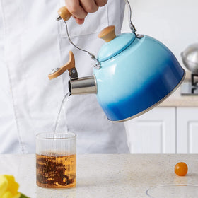 ROCKURWOK kitchen scene with compact teapot ready for quick brews