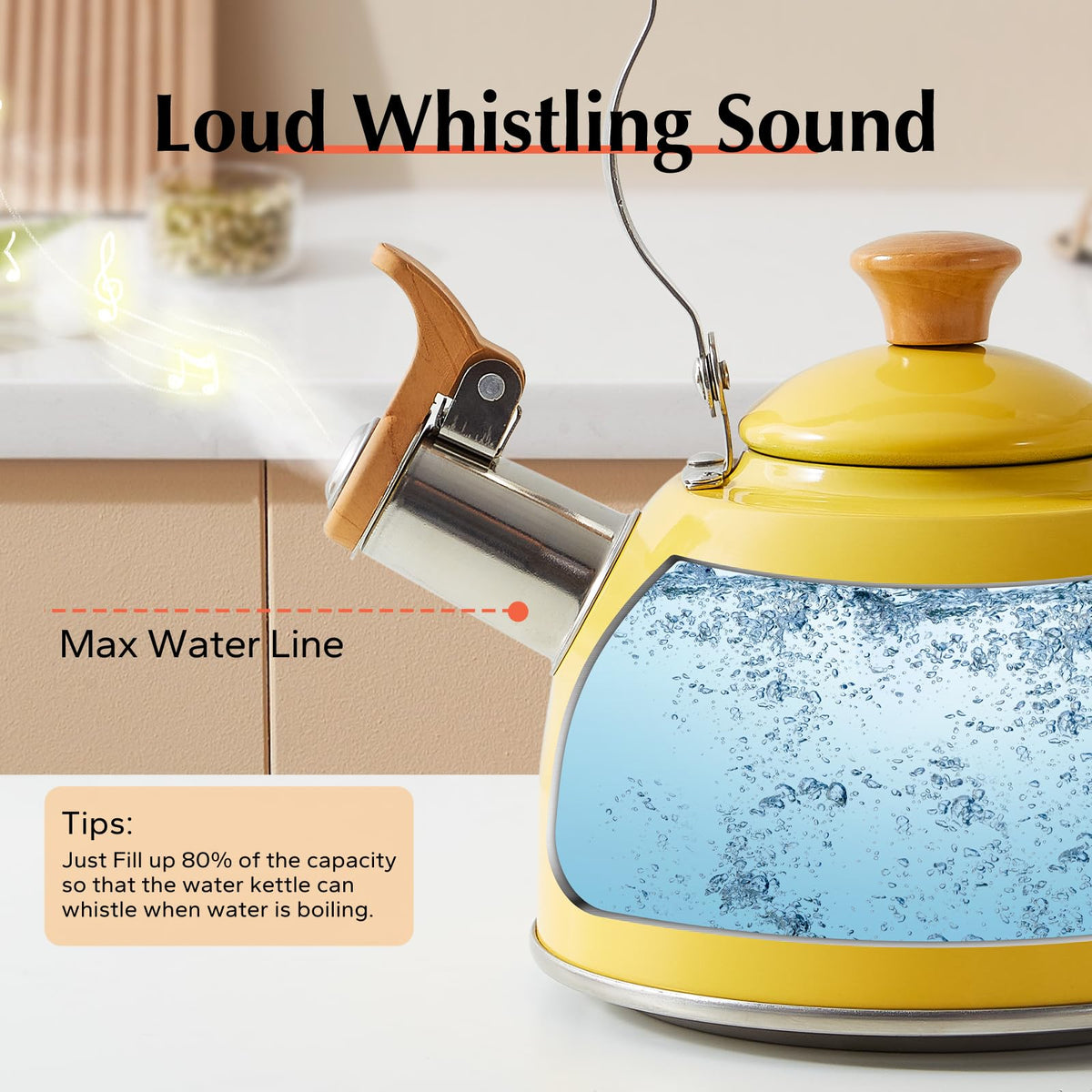 ROCKURWOK kettle showcasing wooden handle and ergonomic grip