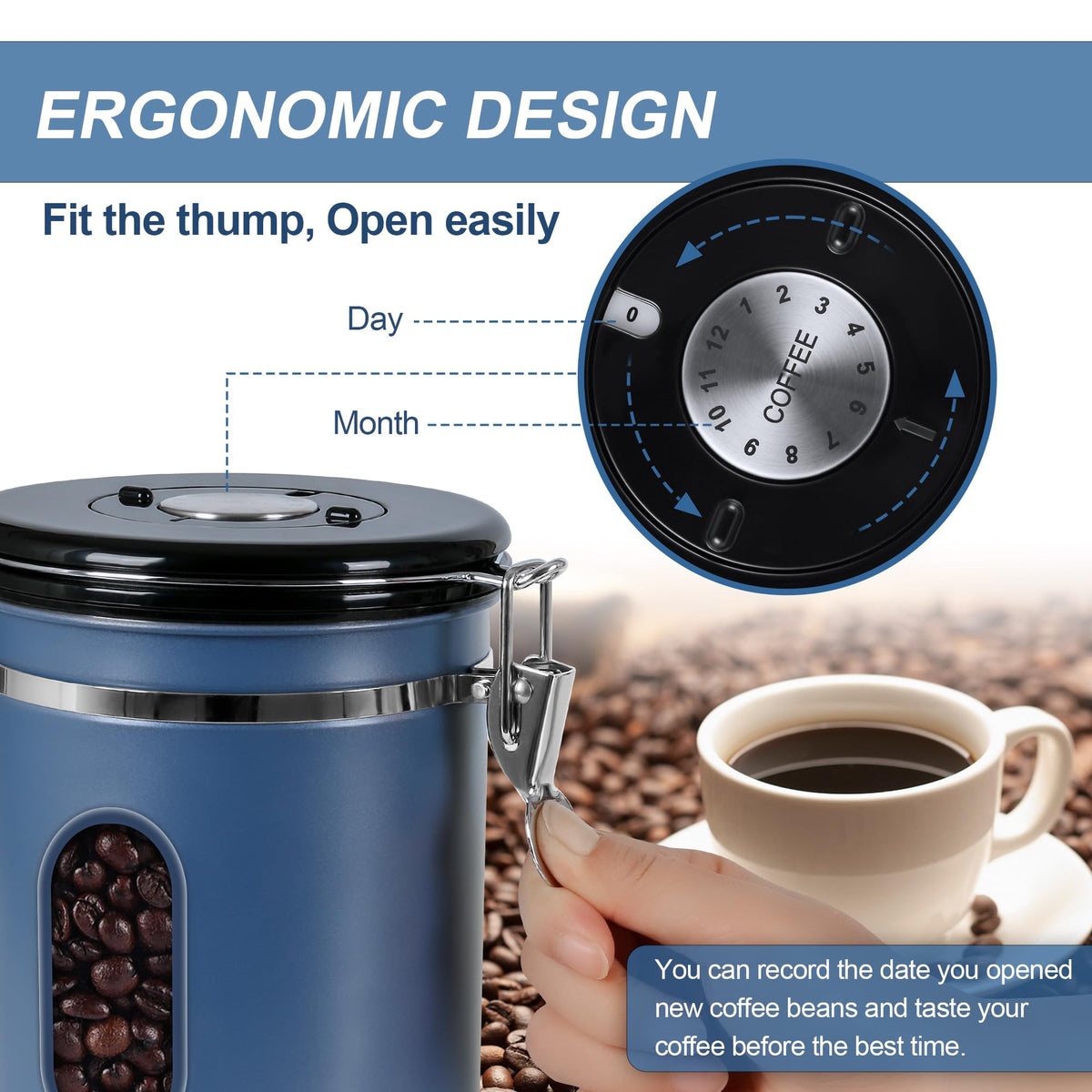 ROCKY&CHAO CO2 valve minimizes air exposure for flavor.