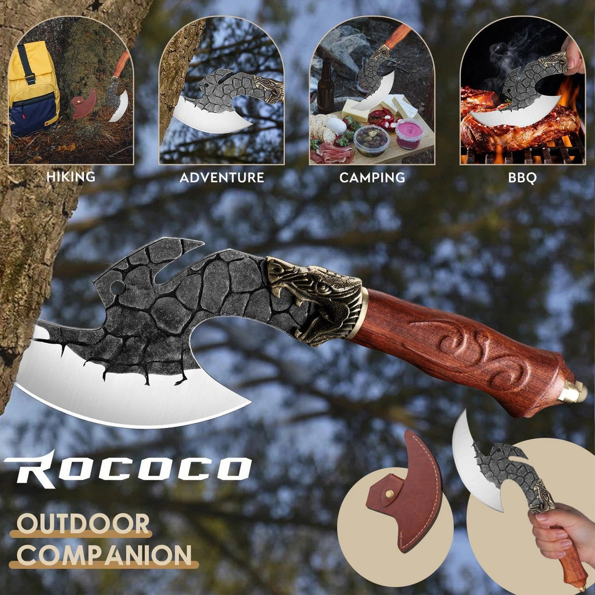 ROCOCO Viking Cleaver dimensions for balanced cutting control