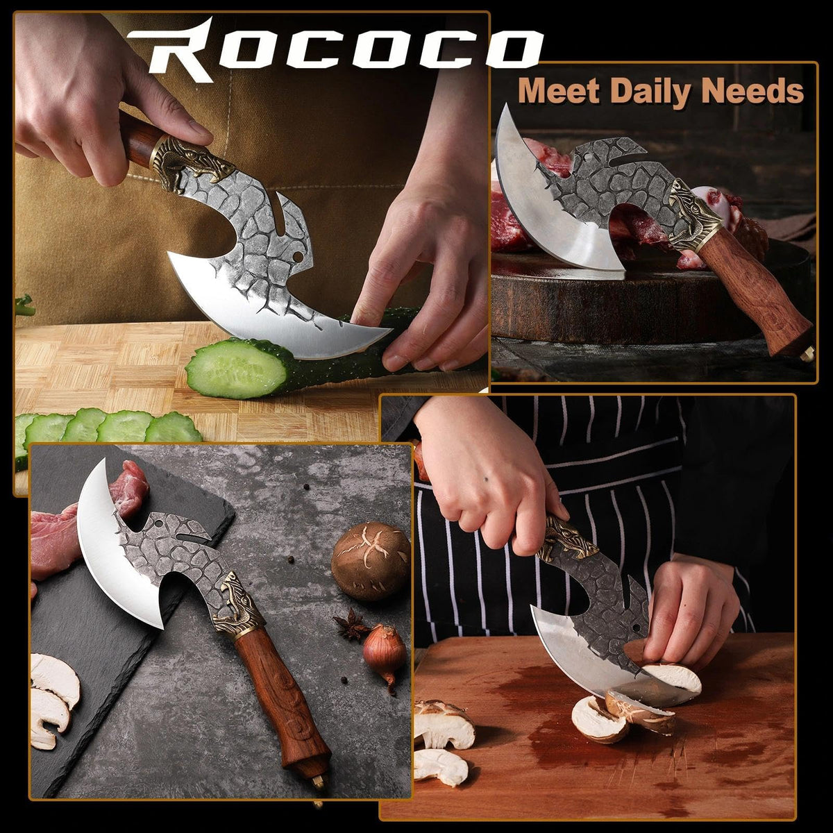 ROCOCO Viking Cleaver sheath for safe storage and transport