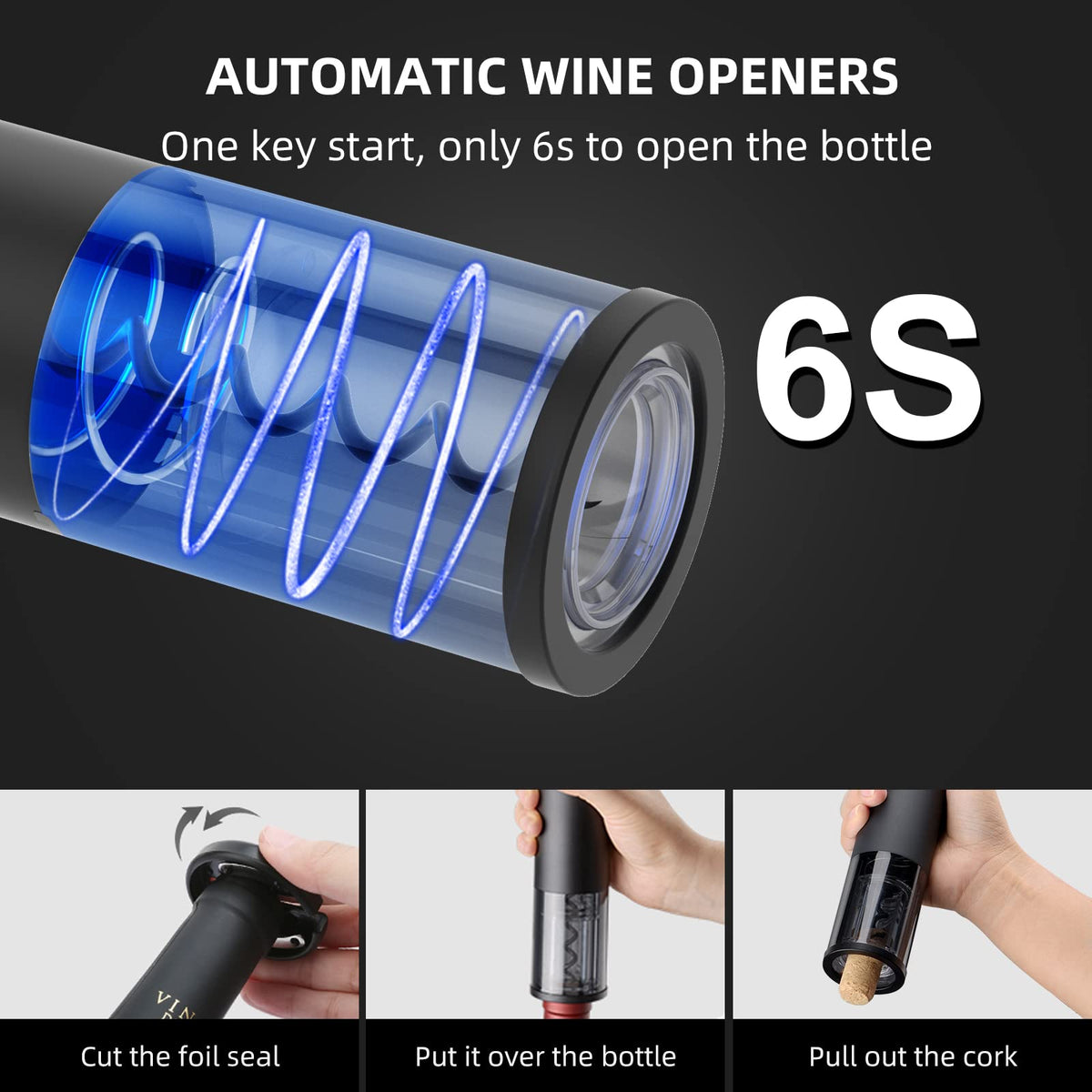 Rocyis vacuum stopper preserves wine after opening