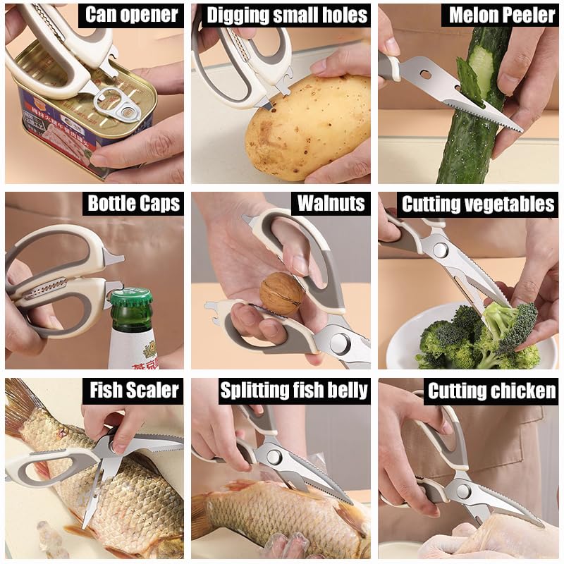 Roczipeng scissors are dishwasher safe for quick cleanup.