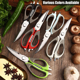 Roczipeng magnetic holder keeps scissors accessible on the fridge.
