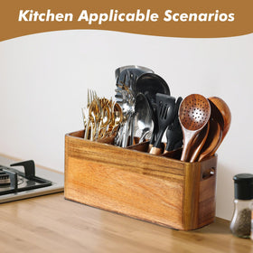 Rodelna utensil rack highlights sturdy built-in handles for easy relocation.