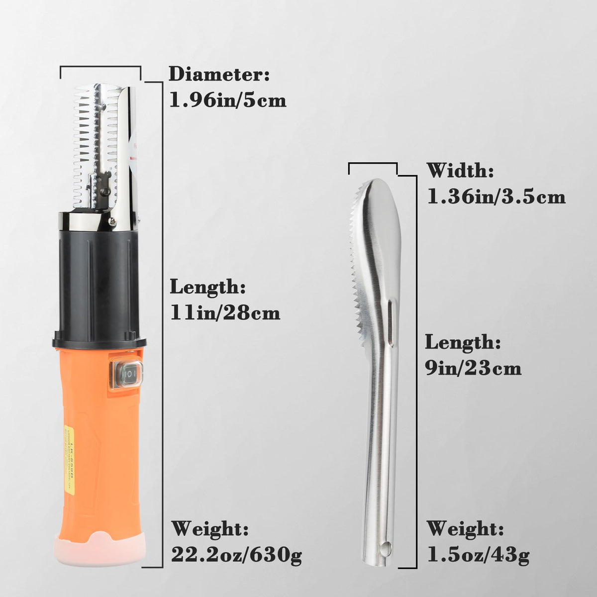 ROEDEER ergonomic grip promotes comfortable scaling.