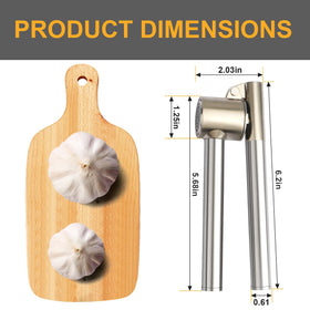 Roeene garlic press detachable liner eases cleaning after use.