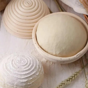 RoEsha bread proofing cloth 2-pack for easy loaf release and dusting.