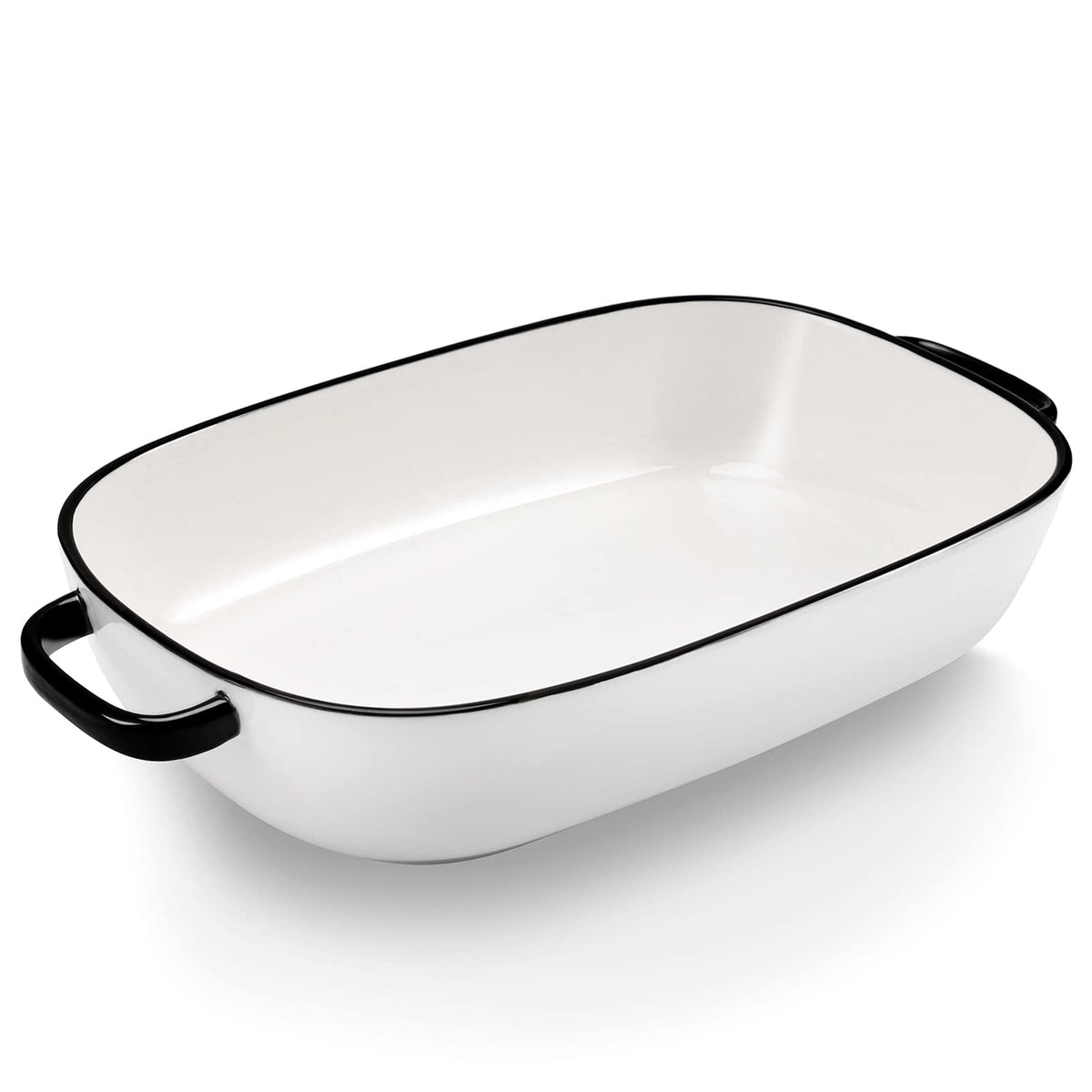 Roeveca 6qt rectangular baking dish white for oven-to-table serving