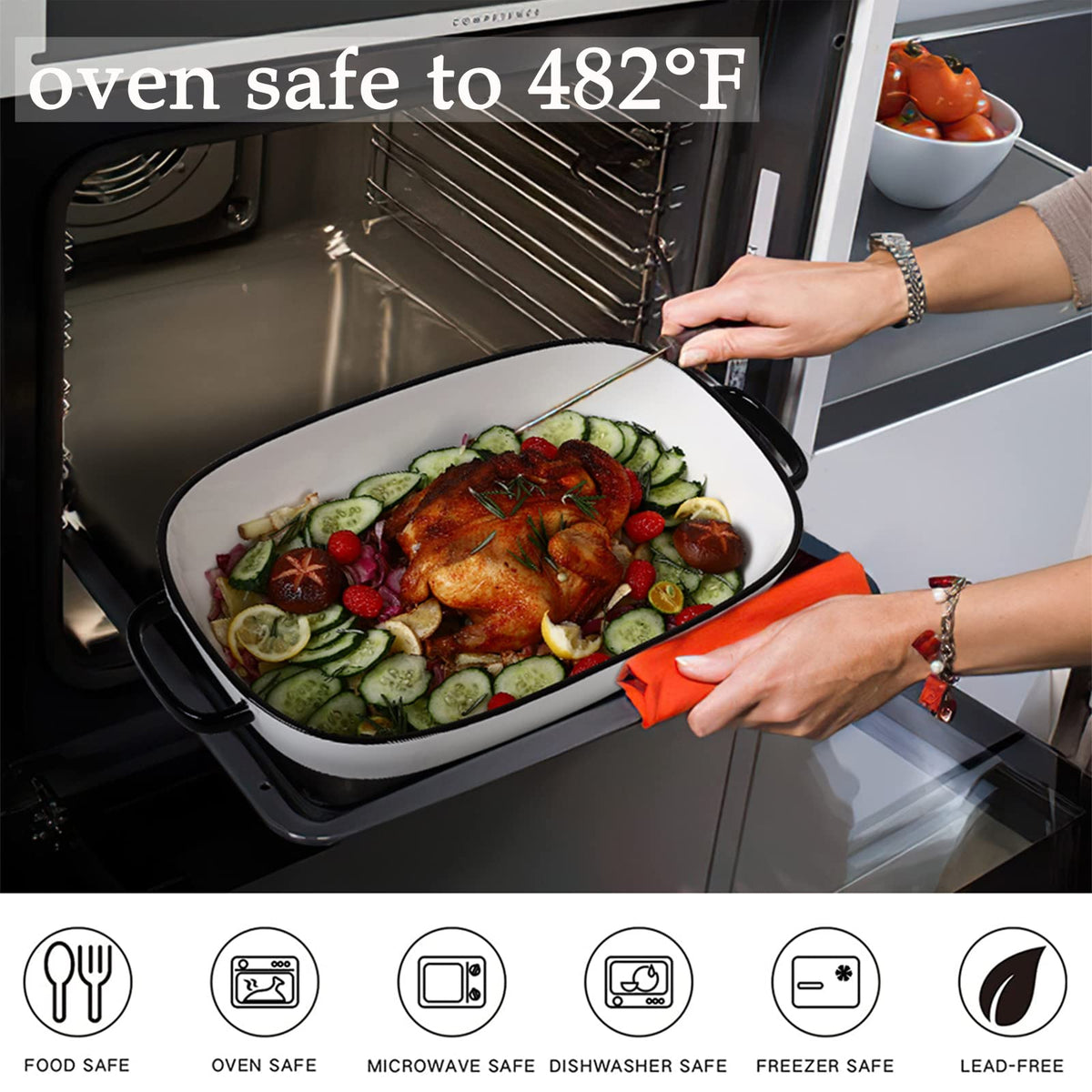 Roeveca easy-clean surface simplifies daily cooking and cleanup