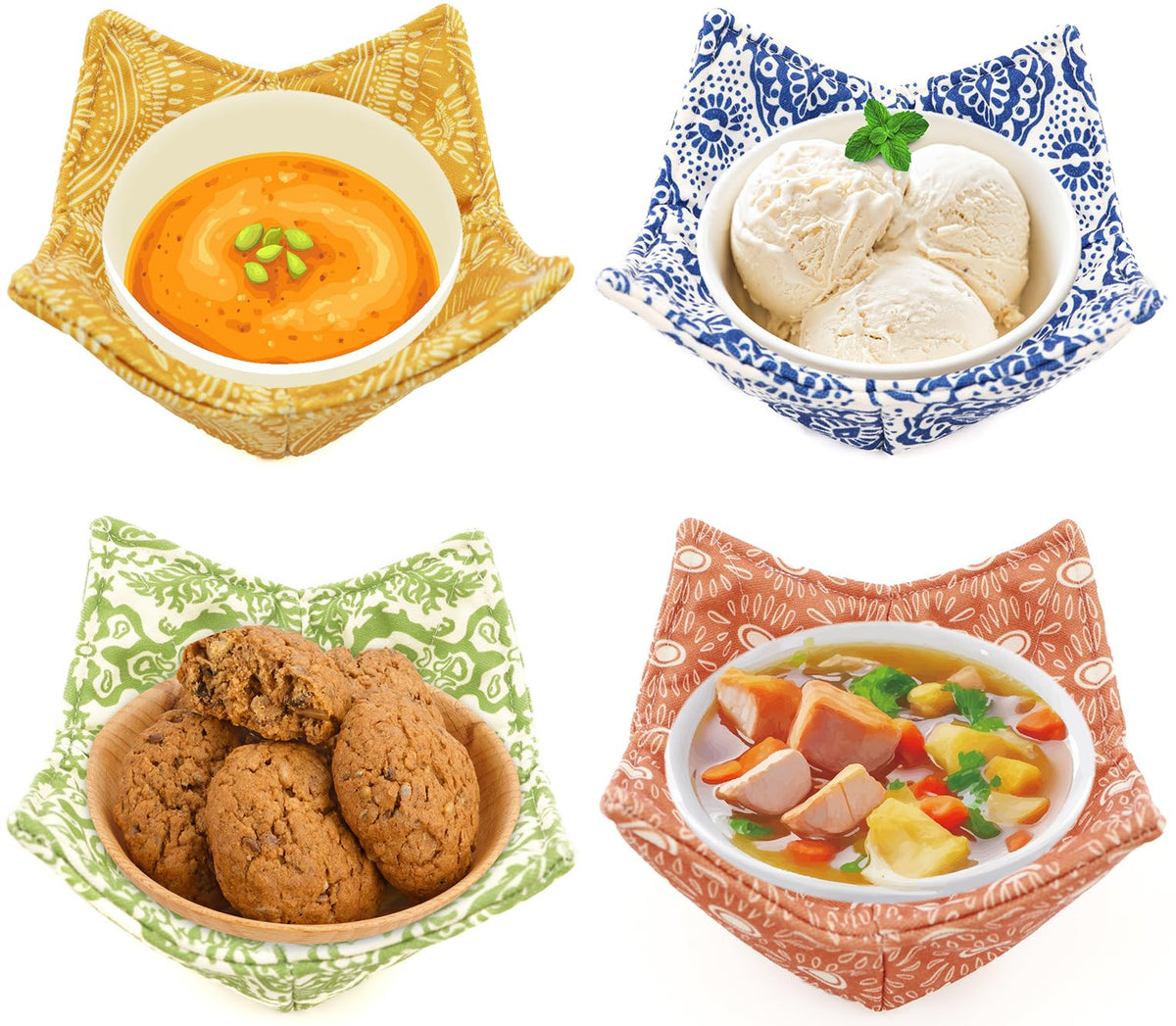 ROGITU Ice-Cream-Protection Bowl Cozy slows melting during dessert scooping.
