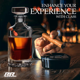 Rogue River Tactical 750 ml capacity label on the decanter