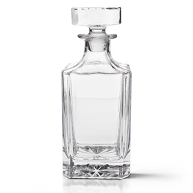 Rogue River Tactical blank square whiskey decanter with glass stopper ready for engraving