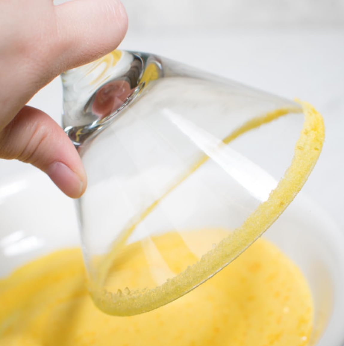 Rokz lemon wedge dipped to coat with sparkling sugar