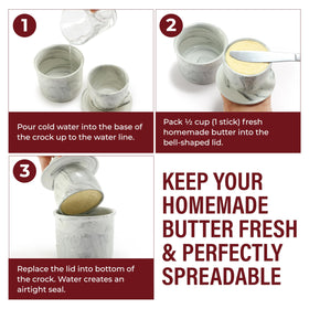 Roman Ventures Dazey Butter Churner gift-ready packaging for cooking enthusiasts.