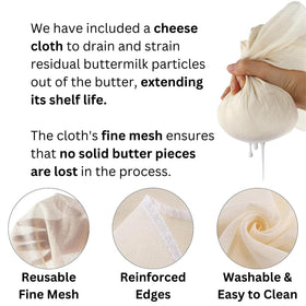 Roman Ventures Dazey recipe book included inspires flavorful, homemade butter ideas.