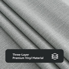 Romanstile close-up of PVC material showing thick vinyl durability.