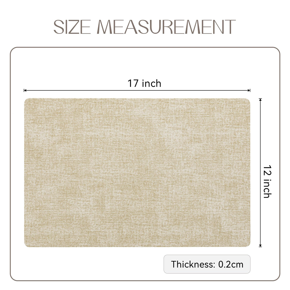 Romanstile vinyl placemats beige easy-care wipe-clean maintenance after meals.