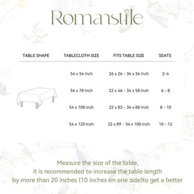 Romanstile easy-clean plastic tablecloth wipes clean after meals