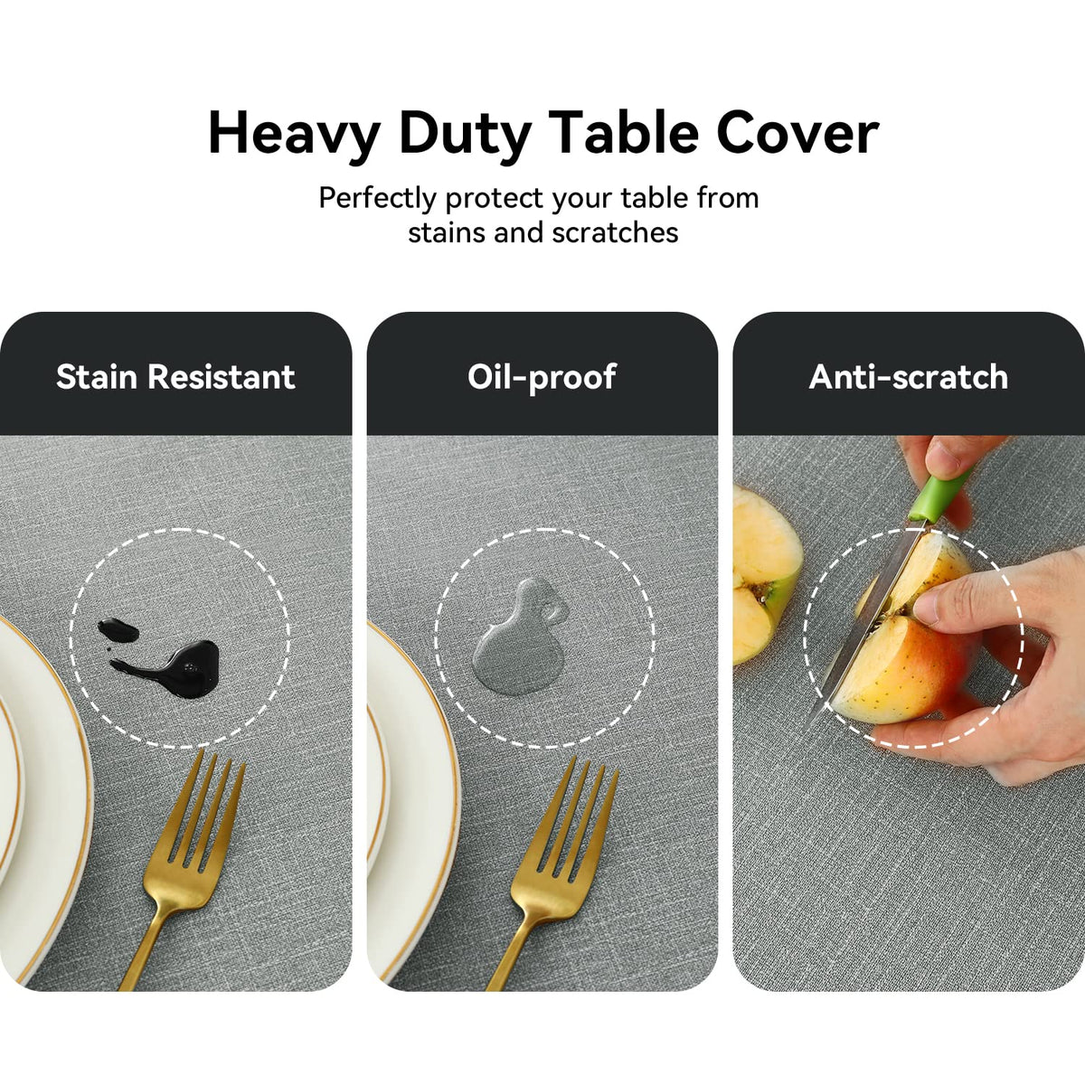 Romanstile easy-clean surface wipes clean quickly after meals and events.