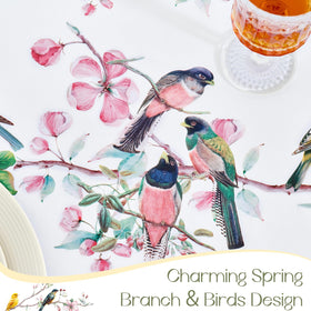 Romanstile heavy-duty vinyl table cover shielding furniture from heat and stains