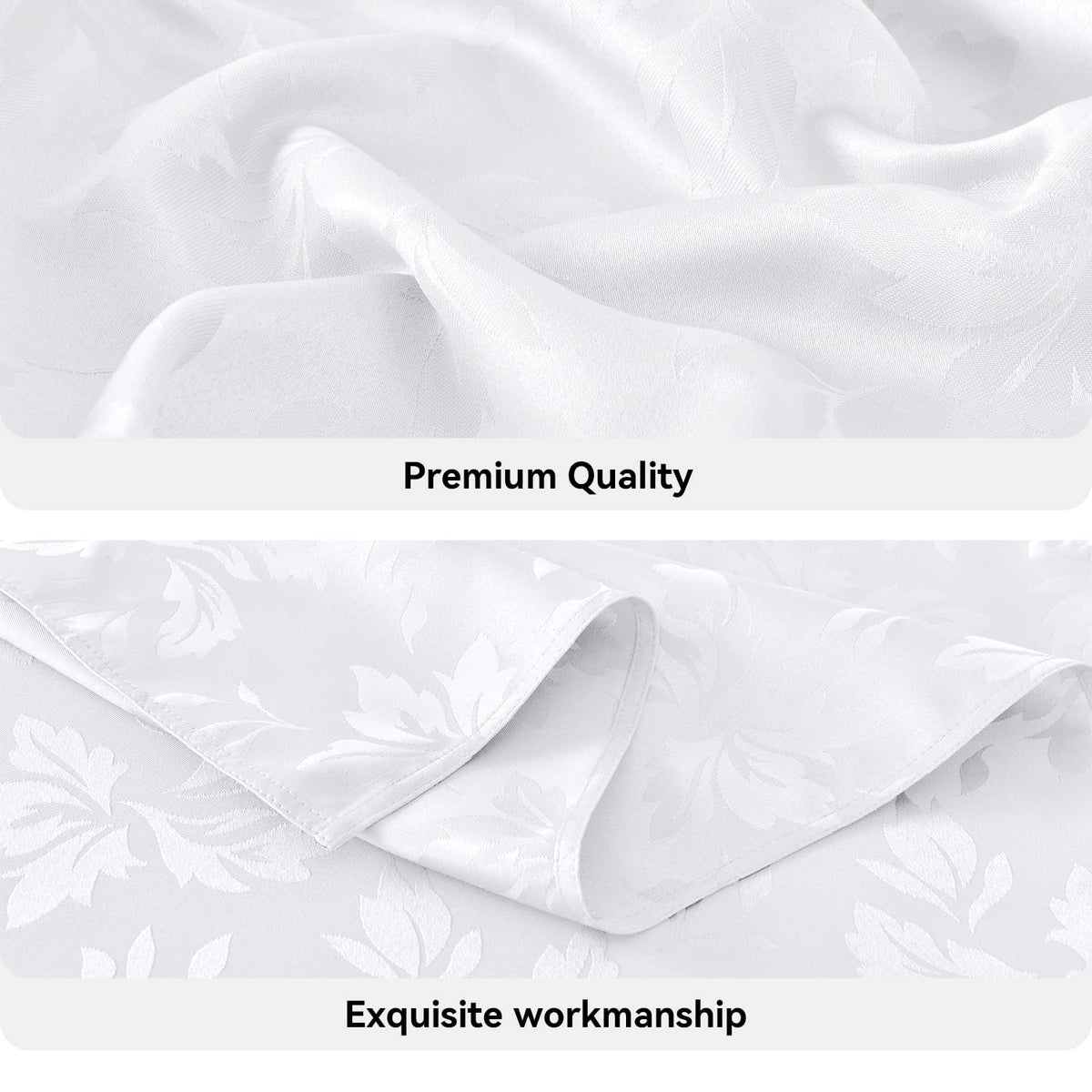 Romanstile heavy weight polyester fabric offers durable table coverage