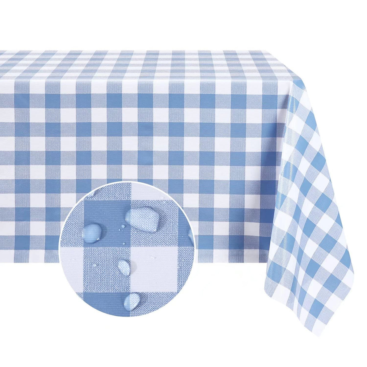 Romanstile rectangle vinyl tablecloth waterproof protection against spills
