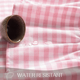 Romanstile 60x84 inch pink rectangle tablecloth fits standard tables.