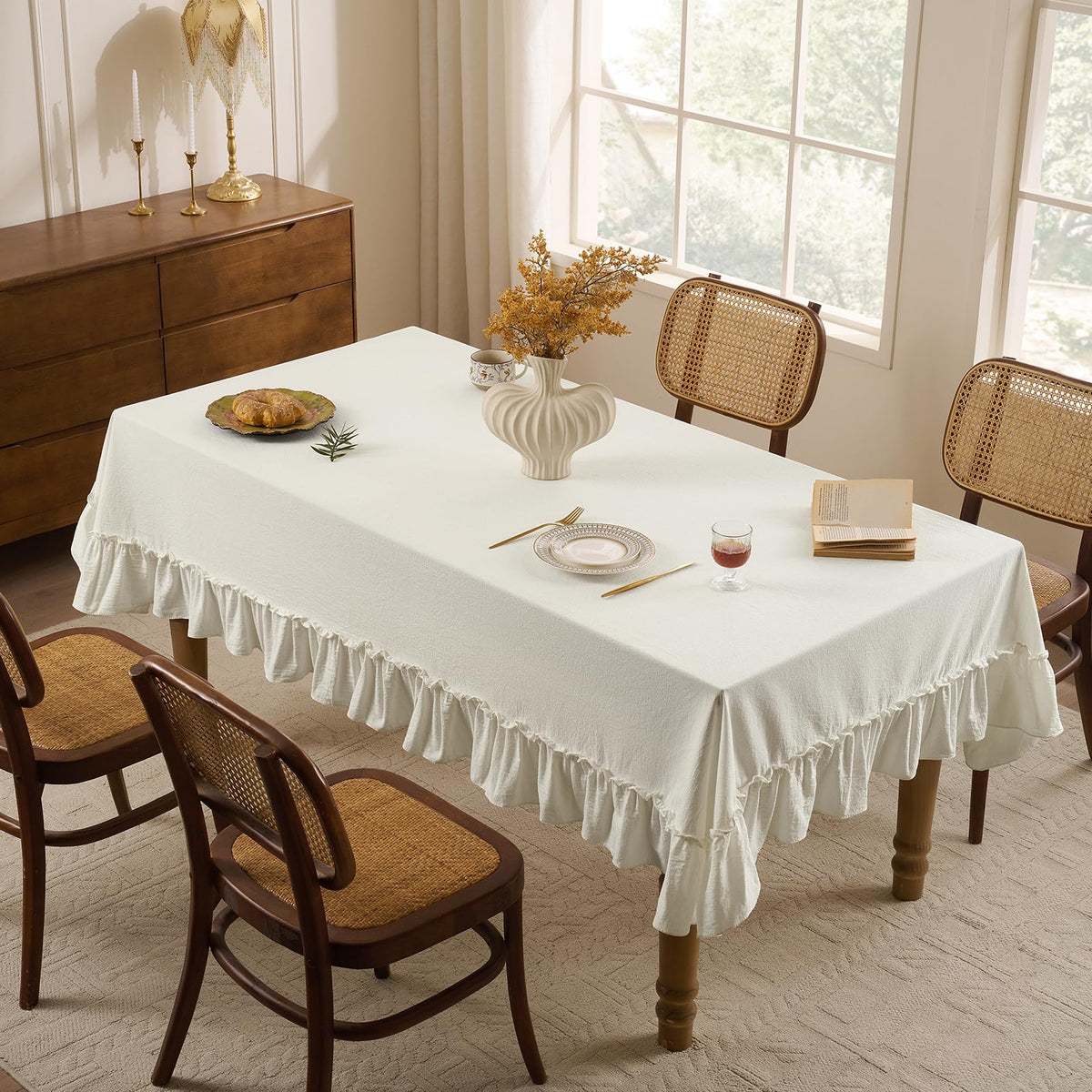 Romanstile textured cotton reveals rustic wrinkle finish for a cozy vibe
