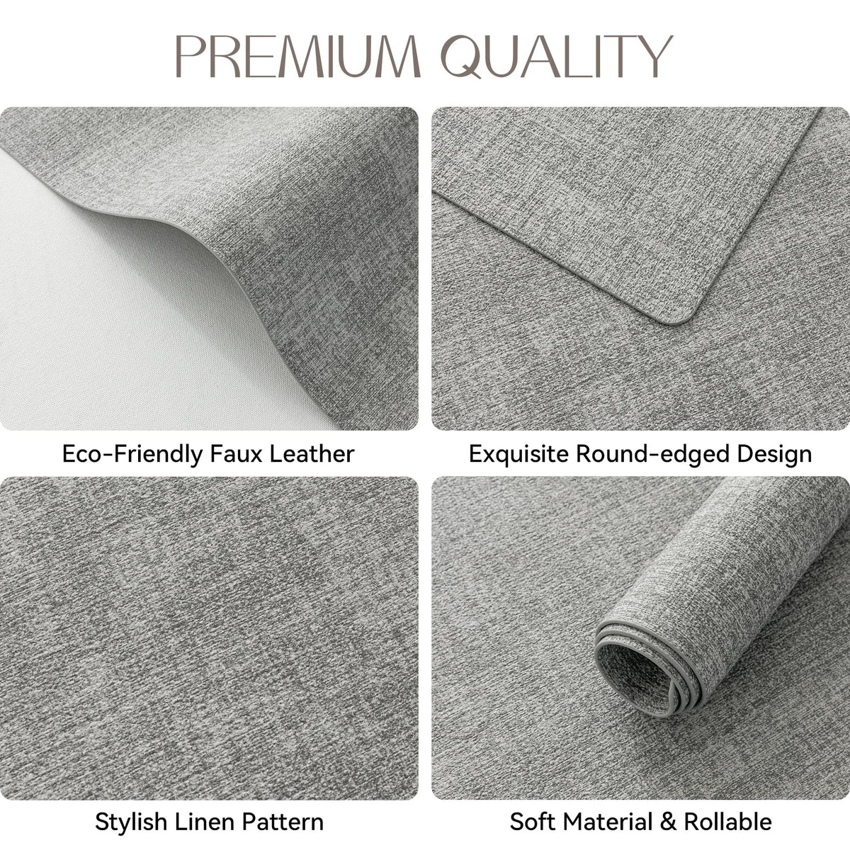 Romanstile placemats resist heat up to 212℉ for hot dishes.