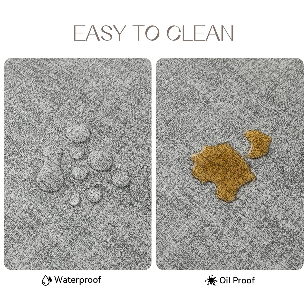 Romanstile placemats offer reversible PU texture for two looks.