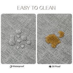 Romanstile placemats offer reversible PU texture for two looks.