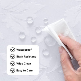 Romanstile waterproof damask pattern with easy cleanup surface