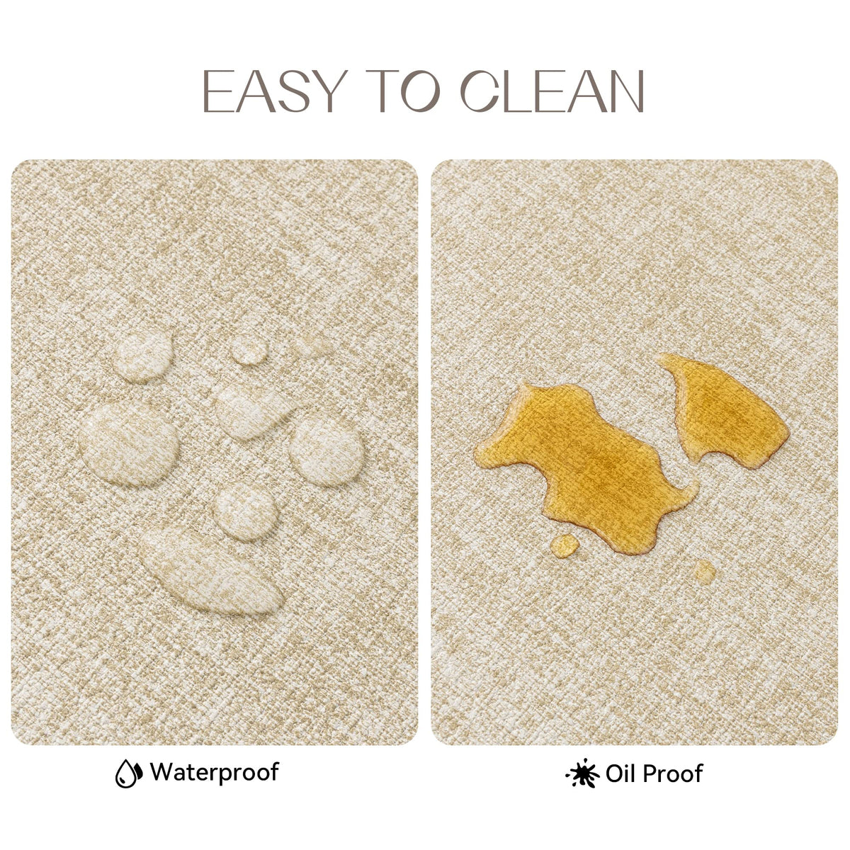 Romanstile vinyl placemats beige waterproof surface ideal for outdoor dining and picnics.