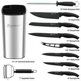 Romanticist knives featuring non-stick coating for easy cleaning.