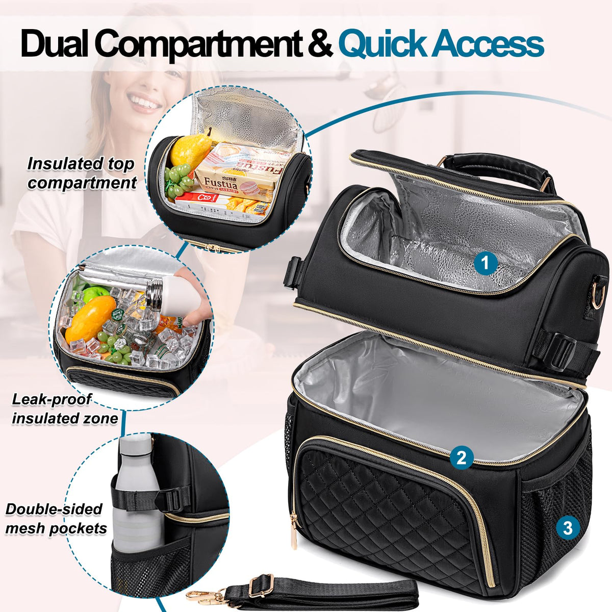 Romenrita leakproof lunch box prevents spills during commutes