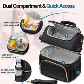Romenrita leakproof lunch box prevents spills during commutes