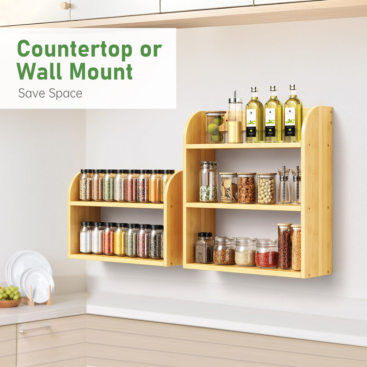 ROMGUAR CRAFT natural bamboo finish adds warmth to your kitchen design.