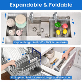 Romise stainless-steel rods provide heavy-duty support up to 22 lbs.