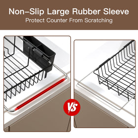 Romision space-saving dish drying rack expands capacity without clutter.
