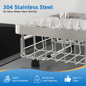 romision tool-free installation over the sink rack in minutes