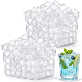Romooa reusable ice cubes packaging ready for party prep.