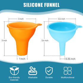Romooa small funnel 8 cm diameter for precise filling of spice jars
