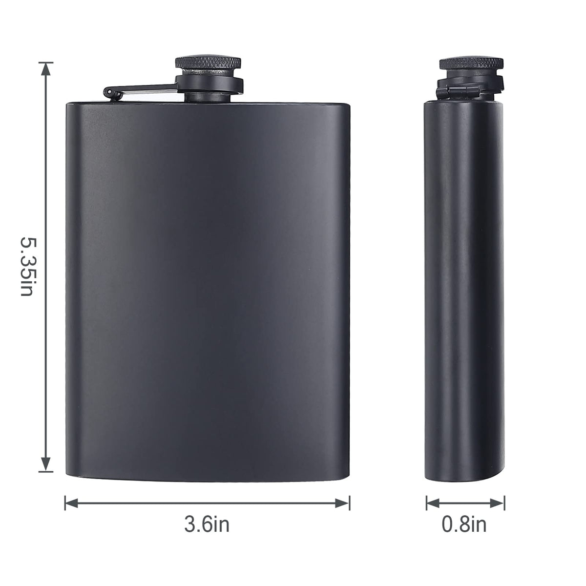 ROMROC stainless steel flask with leak-proof design prevents spills on the go.