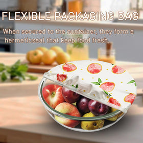 Ronanemon cloth lid protects fermentation while allowing airflow to starter.