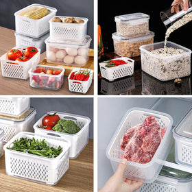 Ronanemon four-size fridge organizer helps maximize shelf space.