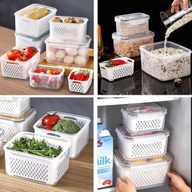 Ronanemon 6200ml container provides airtight storage for large produce batches